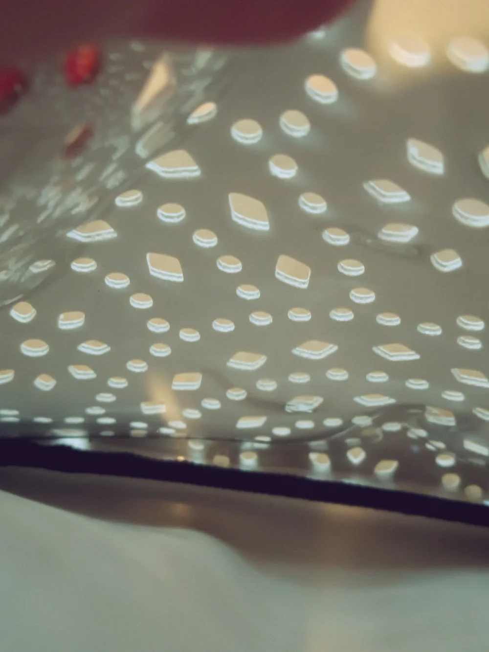 Victoria's Secret Gold Laser-Cut Wristlet Clutch